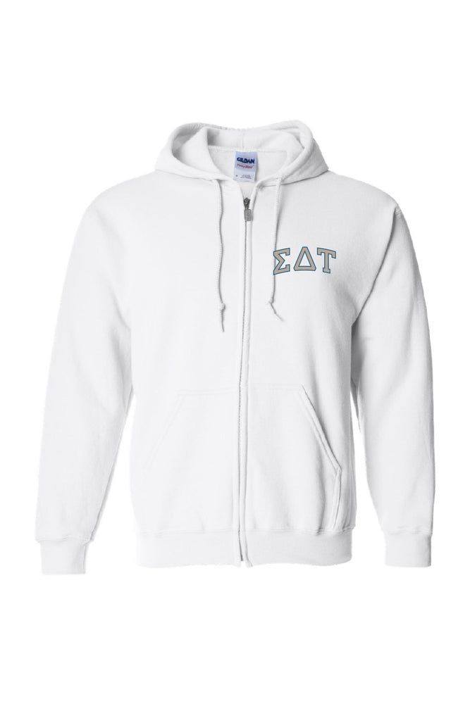 
                      
                        Sig Delt Zip Up Hoodie
                      
                    