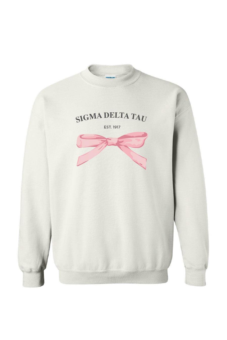 Simple Pink Bow Crewneck