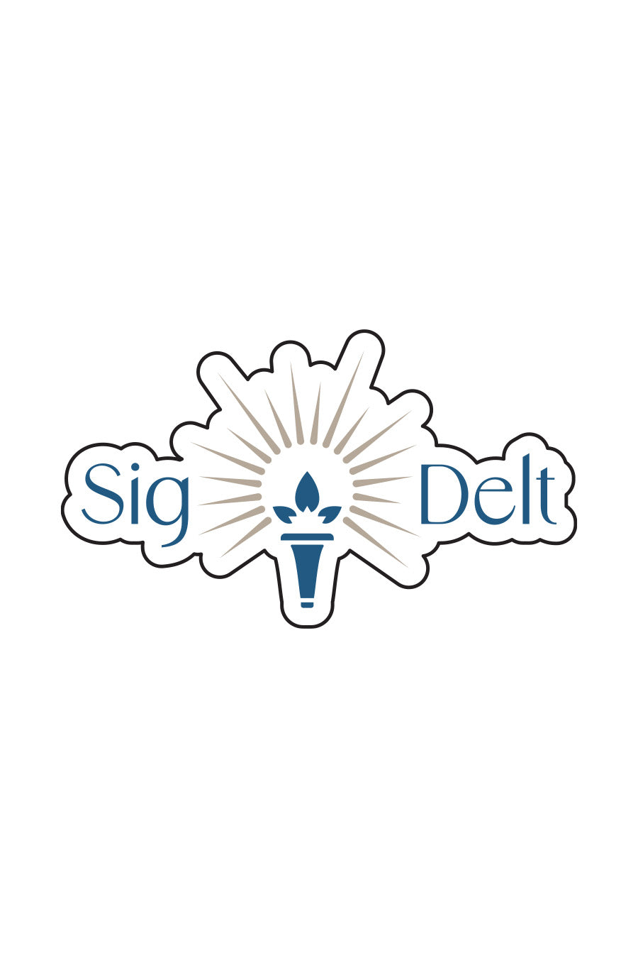 Sig Delt Logo Sticker